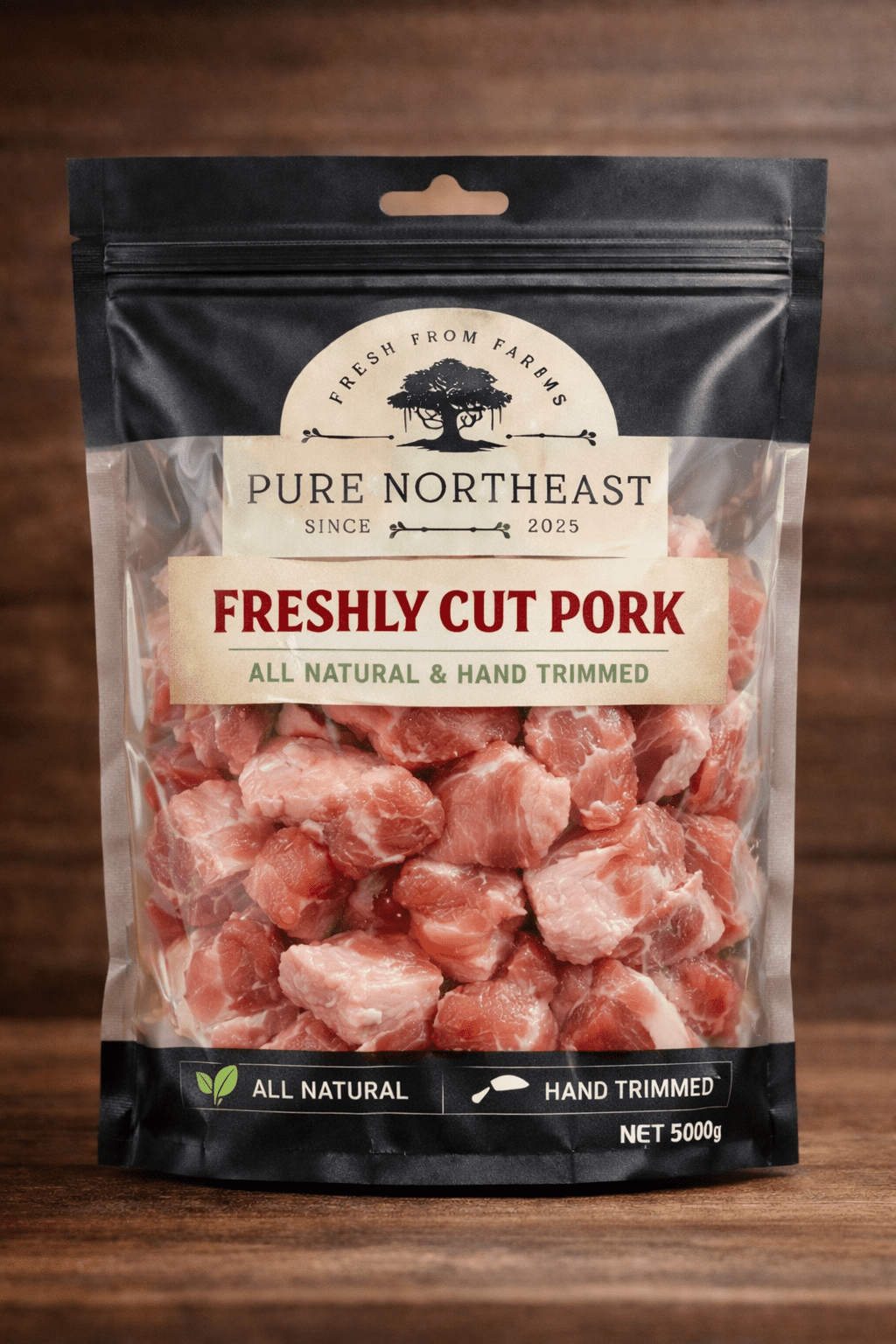 Fresh Cut Home Town Pork Packet of 500gm